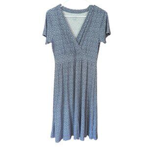 L.L. Bean Blue Casual Dress Small – Stretch Everyday Wear Comfortable
